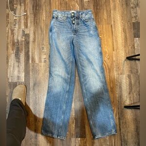 Zara Denim straight leg Jeans size 2 never worn